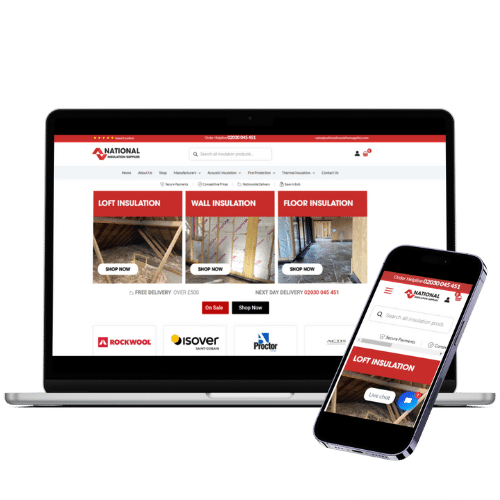 National Insulation Supplies Project Mock up by Turner Digital Marketing